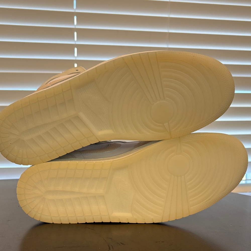 Nike Jordans Men's Tan and White Sneakers - Picture 6 of 8